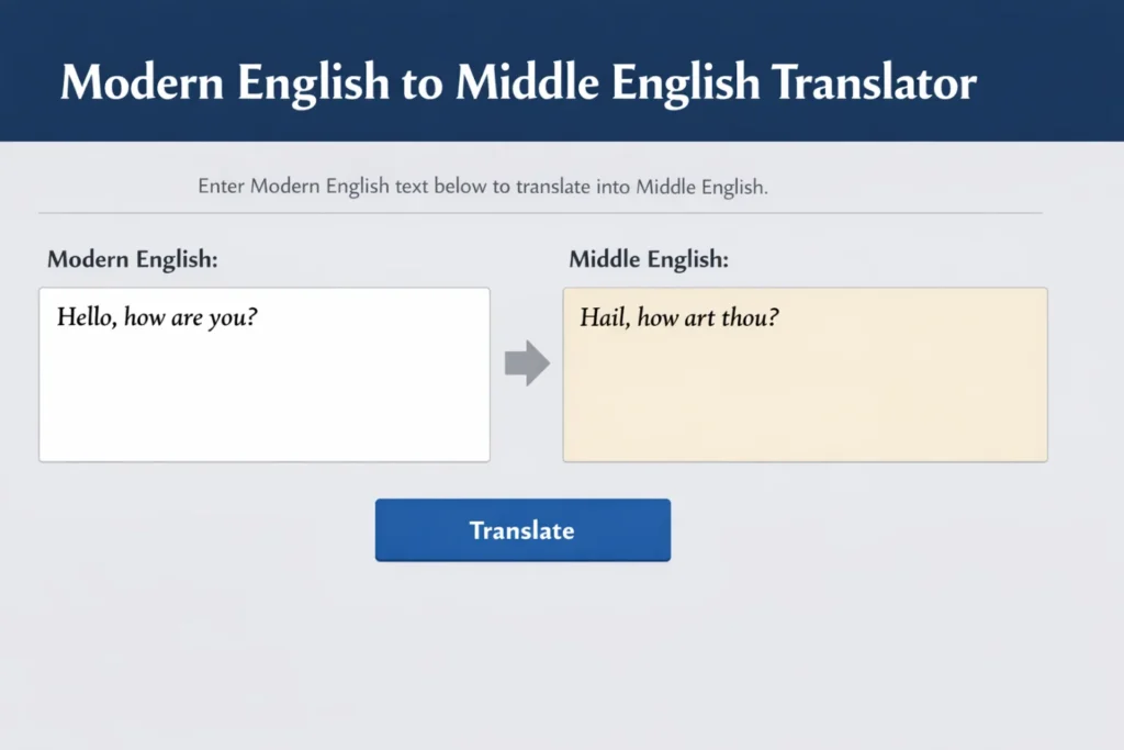 Middle English Translator
