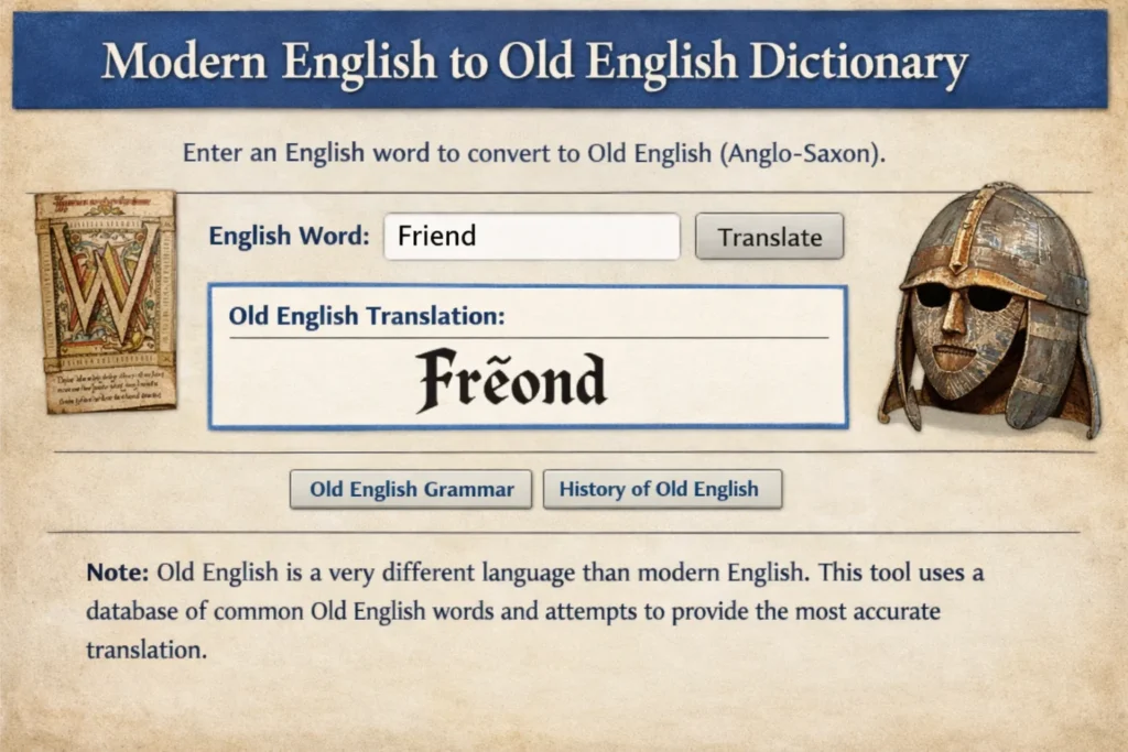 Old English Dictionary